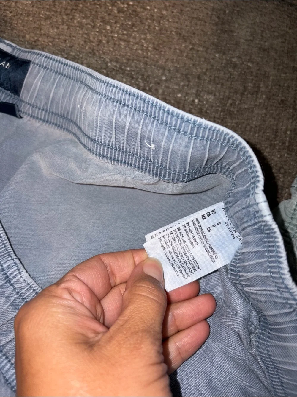 American Eagle Men’s Small Drawstring shorts- two pairs. Like new!